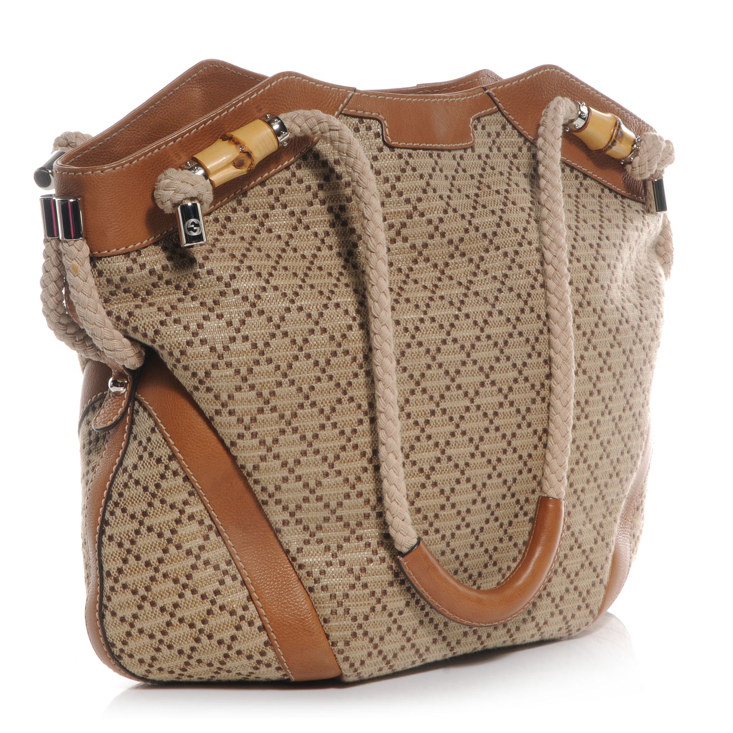 Straw Diamante Maui Large Tote