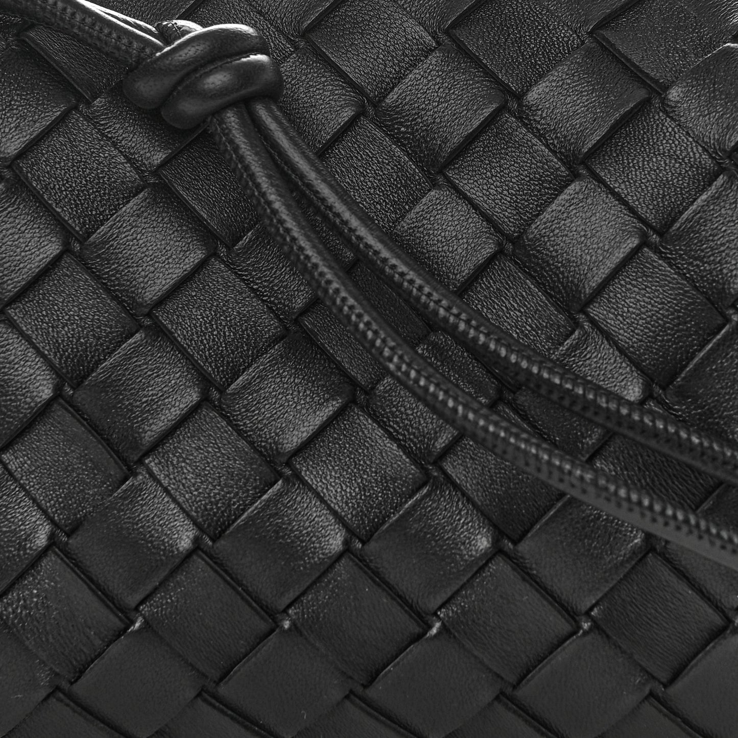 Nappa Intrecciato Mini Loop Camera Bag Black