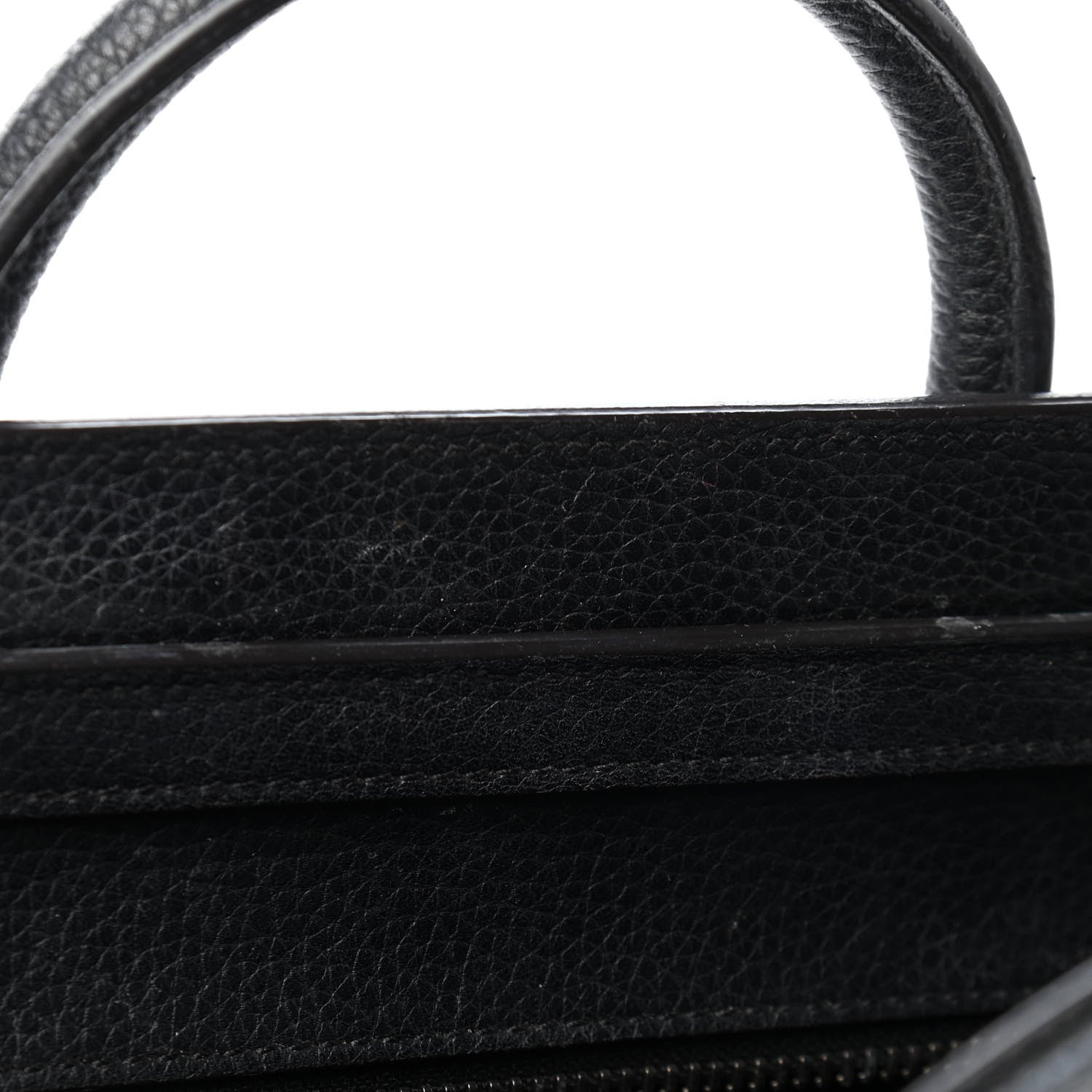 Celine Drummed Calfskin Nano Luggage Black 11 of 13