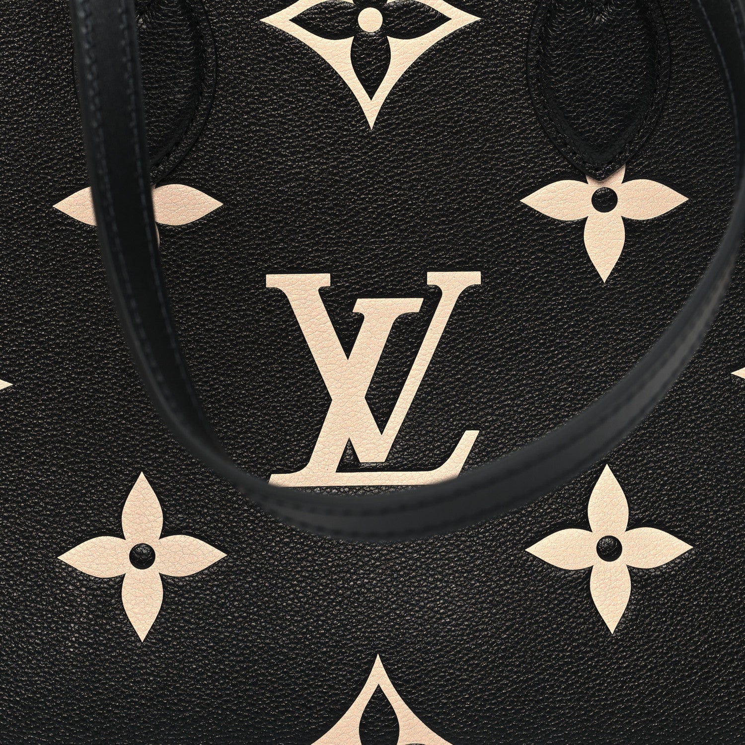 Louis Vuitton Empreinte Monogram Giant Onthego MM Black Beige 7 of 10