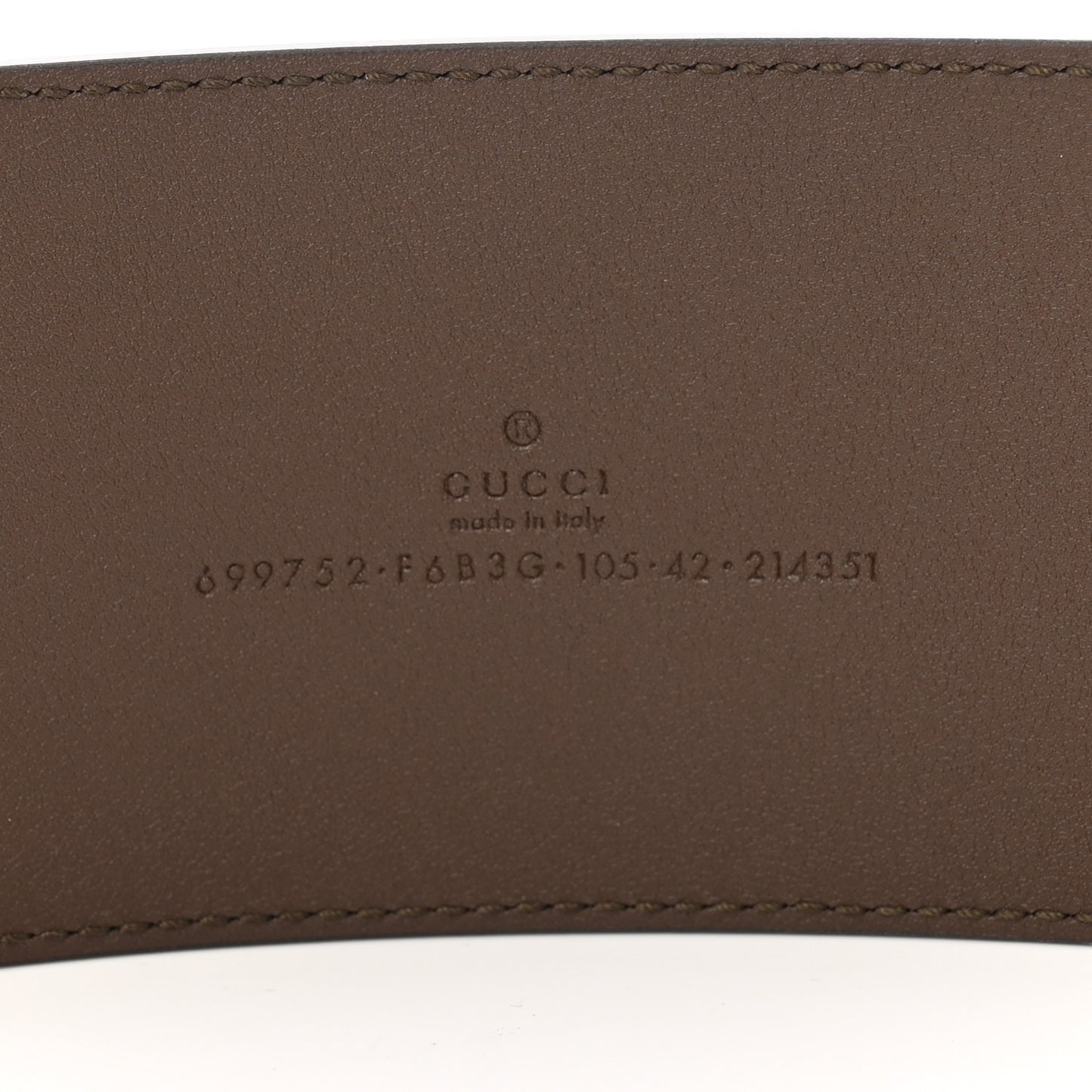 Monogram Calfskin GG Marmont Wide Belt 105 42 Beige Ebony