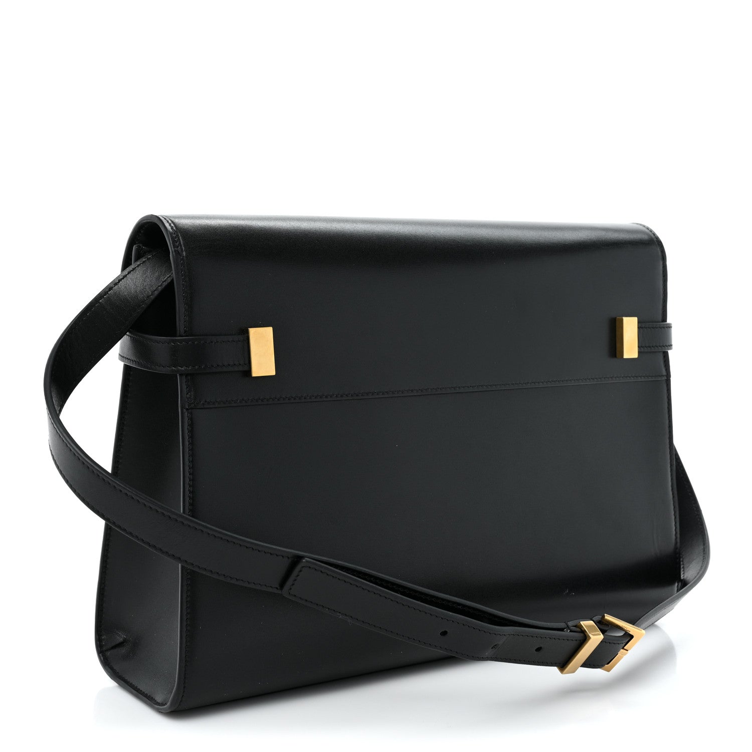 Saint Laurent Smooth Calfskin Manhattan Shoulder Bag Black 3 of 18