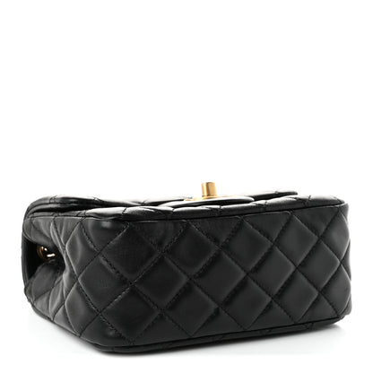 Chanel Lambskin Quilted Mini Pearl Crush Flap Black 3 of 10