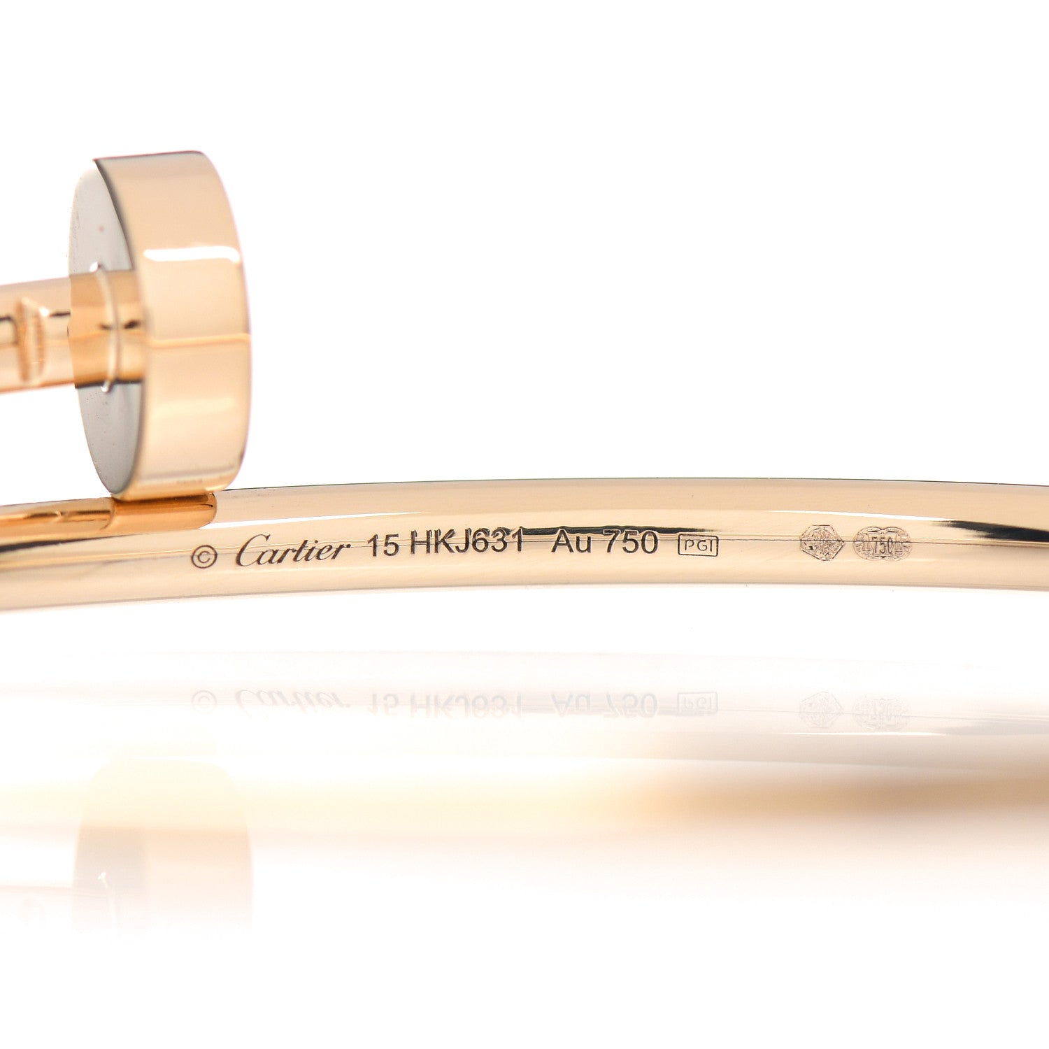 Cartier 18K Yellow Gold Small Juste Un Clou Bracelet 15 4 of 5