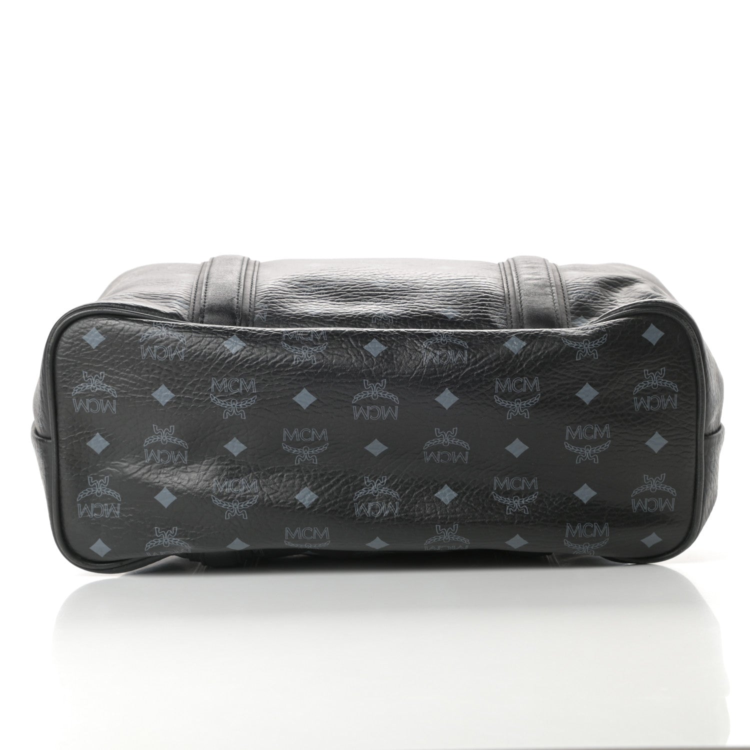 MCM Visetos Shopping Tote Black 13 of 16