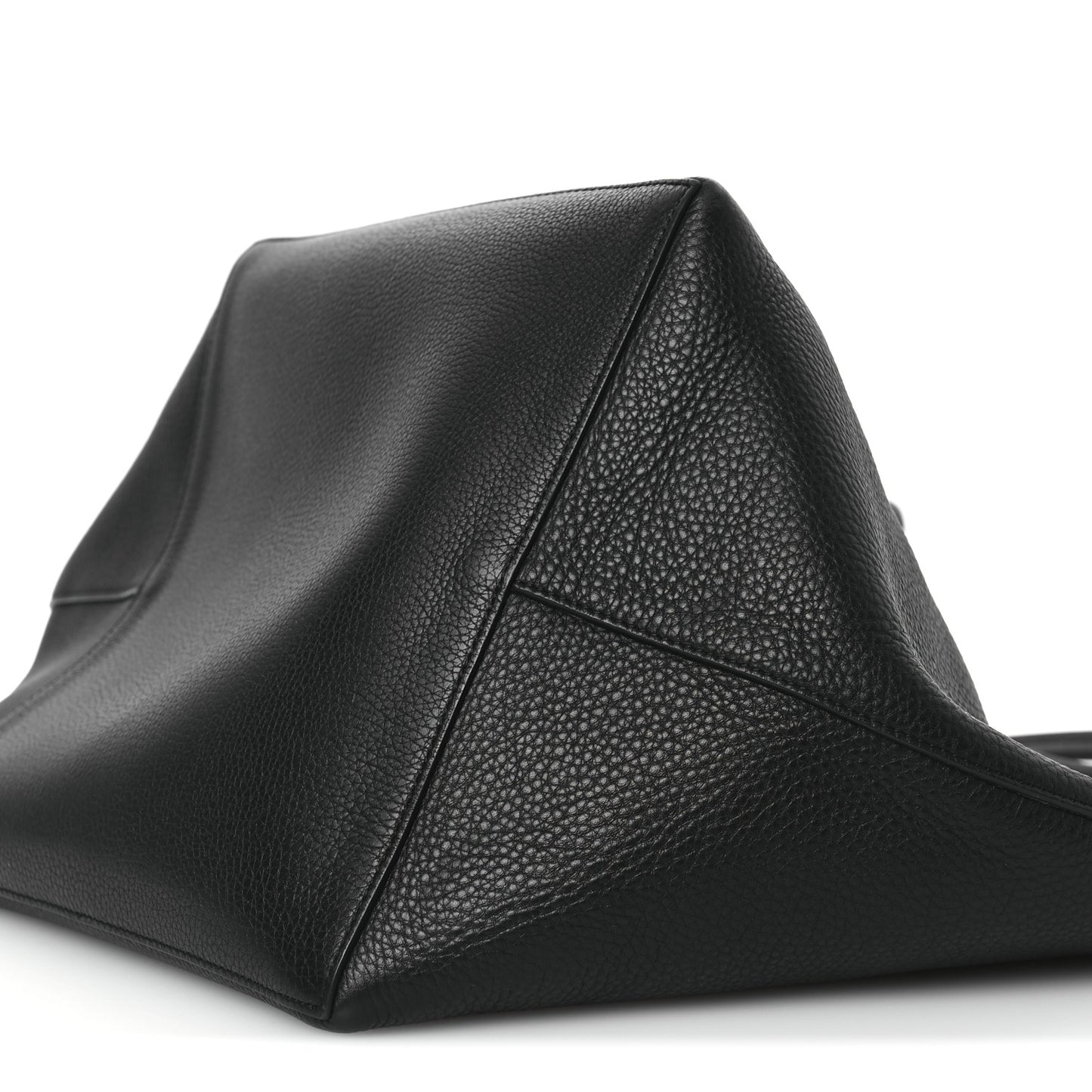 Grained Calfskin Park Tote Three Black
