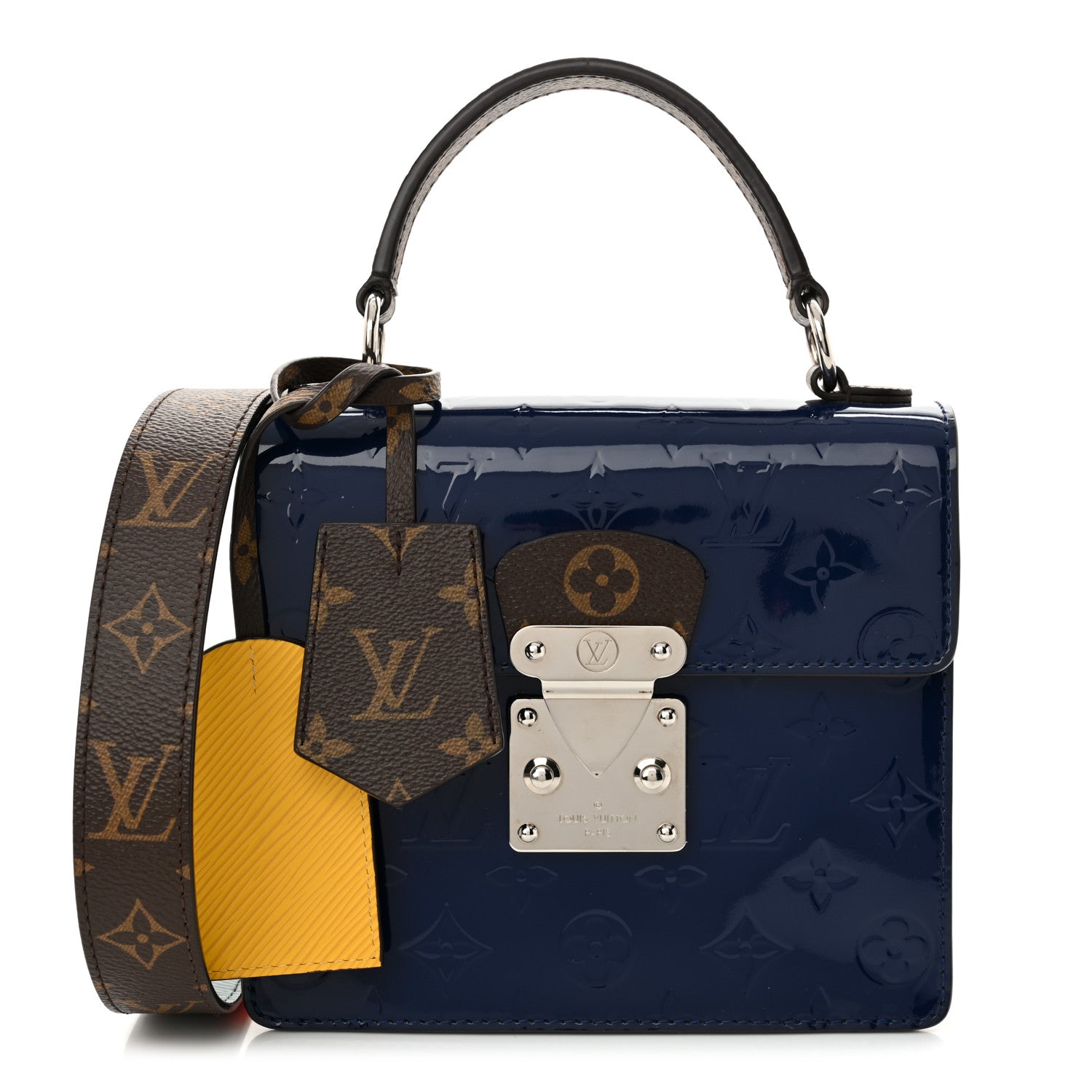 Louis Vuitton Vernis Epi Monogram Spring Street Blue 1 of 9