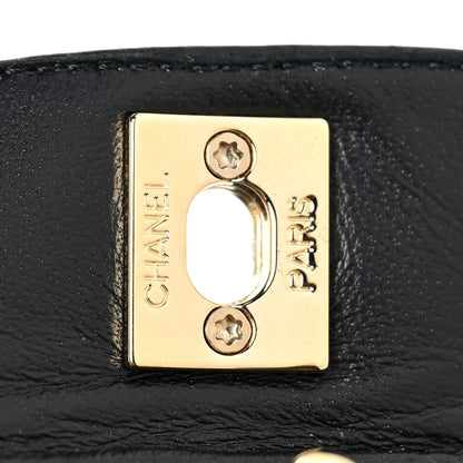 Chanel Lambskin Quilted CC Turnlock Sandals 36.5 Black 14 of 15