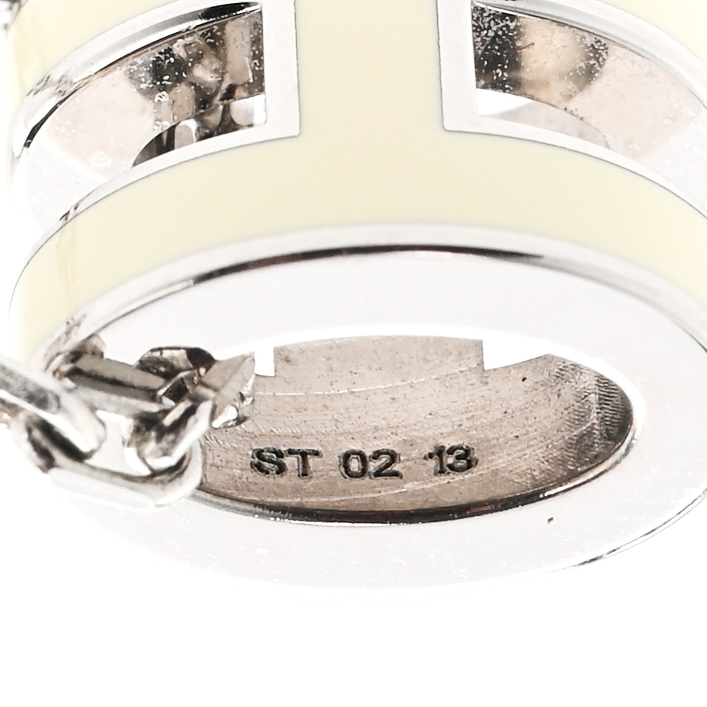 Palladium Mini Pop H Pendant Necklace Jaune Soufre Pale
