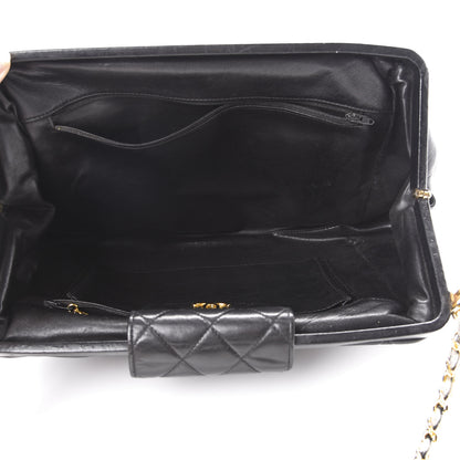Chanel Lambskin Quilted Shoulder Bag Black 4 of 16