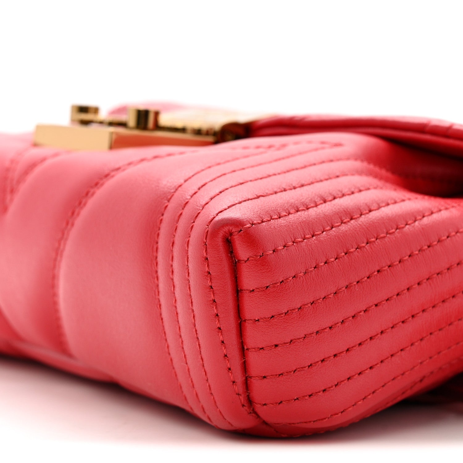 MCM Calfskin Quilted Small Patricia Belt Bag Ruby Red 10 of 15