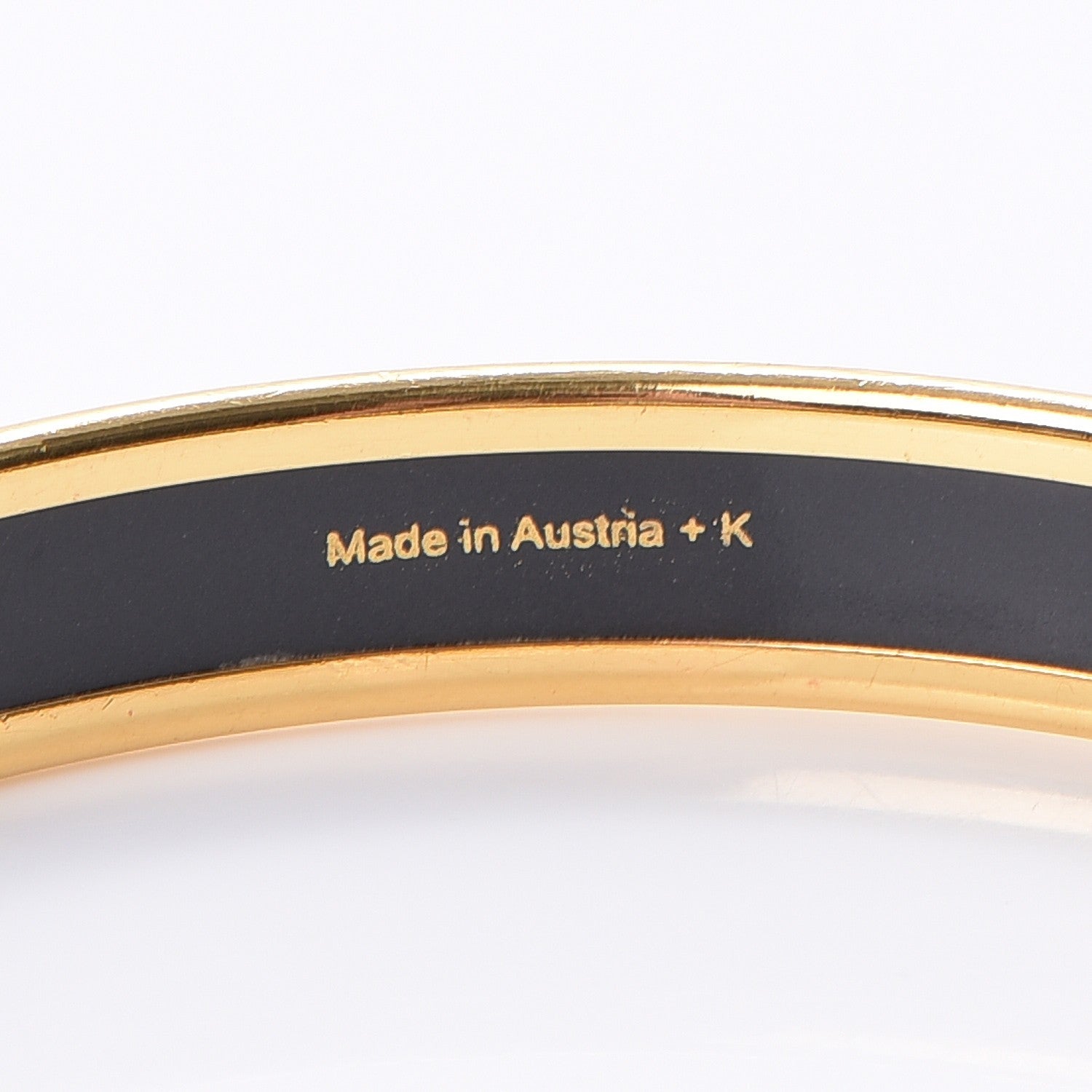 Hermes Enamel Printed Narrow Bracelet 62 5 of 5