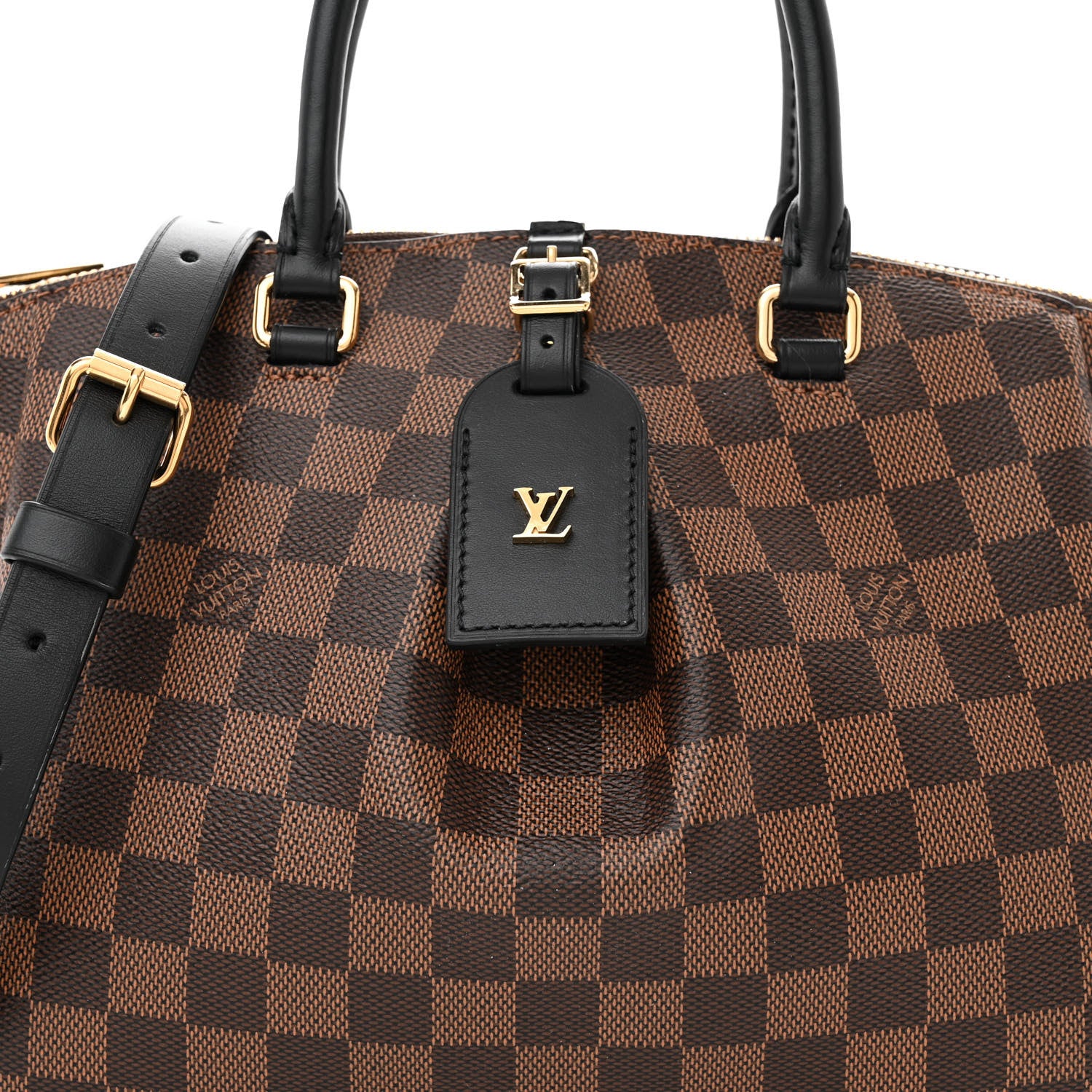 Louis Vuitton Damier Ebene Odeon Tote PM Black 7 of 9