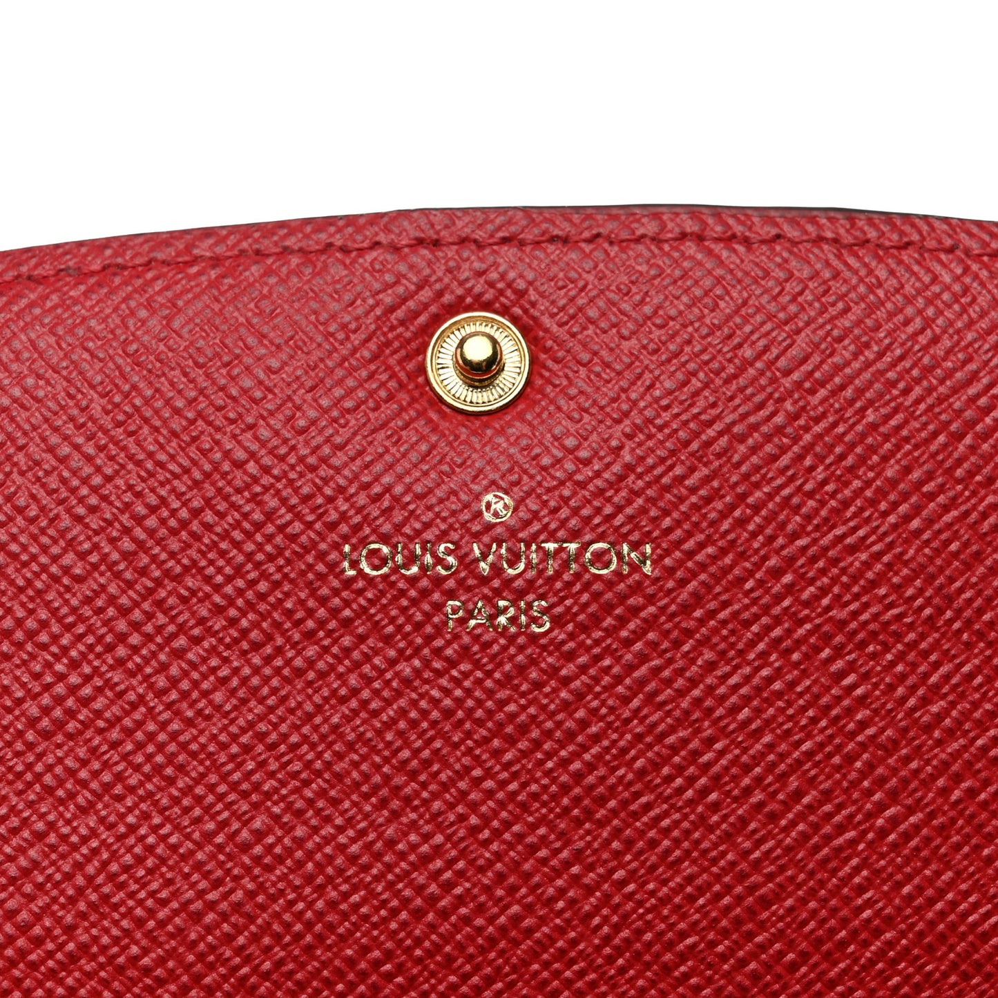 Damier Ebene Emilie Wallet Red