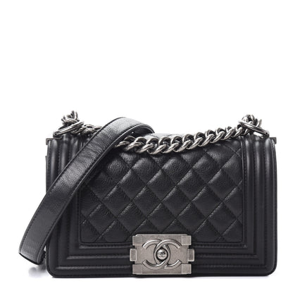 Chanel Calfskin Quilted Small Boy Flap Black 1 of 12