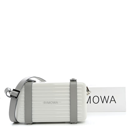 Rimowa Gloss Polycarbonate Personal Cross-Body Bag White Grey 9 of 9
