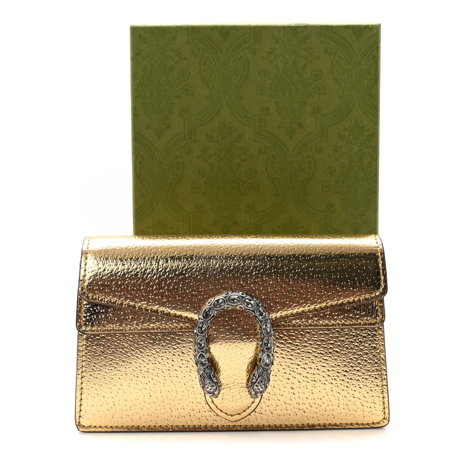 Gucci Metallic Calfskin Super Mini Dionysus Shoulder Bag Gold 10 of 10