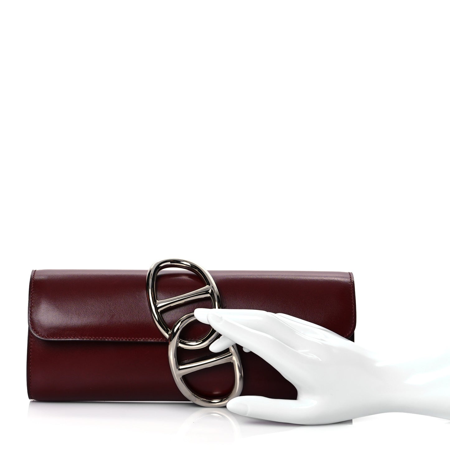 Tadelakt Egee Clutch Rouge H