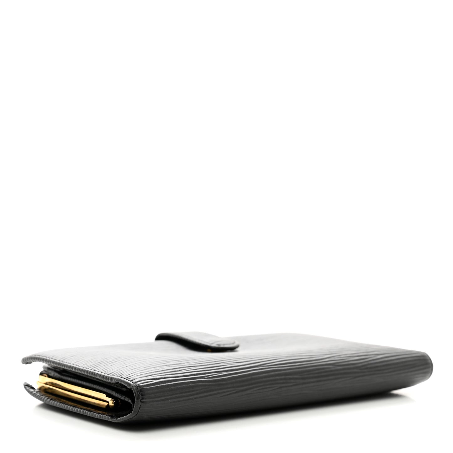 Epi Viennois Continental French Purse Wallet Black