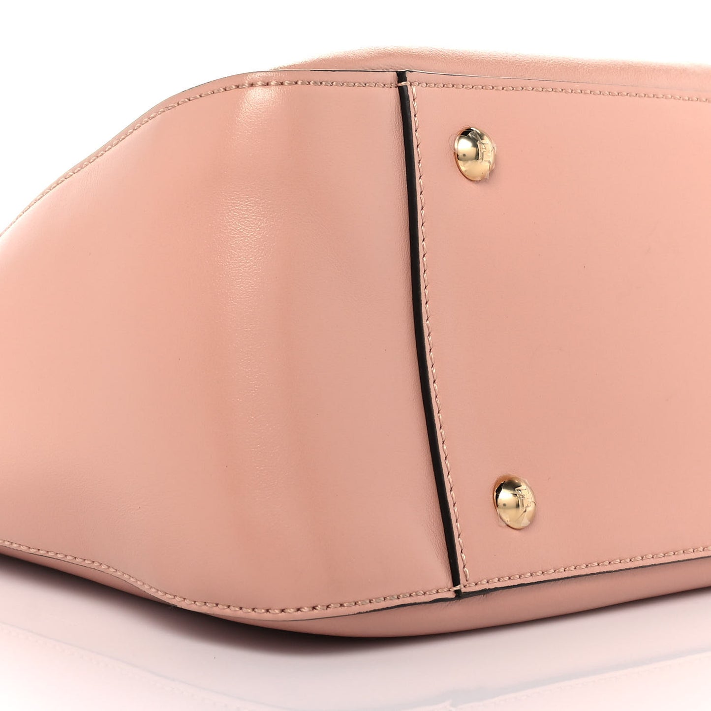 Vitello Glacier Small FF Tote Rosa Bourbon