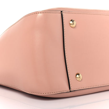 Fendi Vitello Glacier Small FF Tote Rosa Bourbon 5 of 9