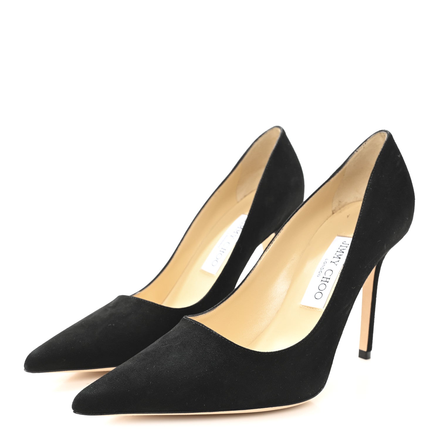 Jimmy Choo Suede Abel Pumps 37.5 Black 4 of 9