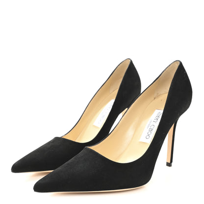 Jimmy Choo Suede Abel Pumps 37.5 Black 4 of 9