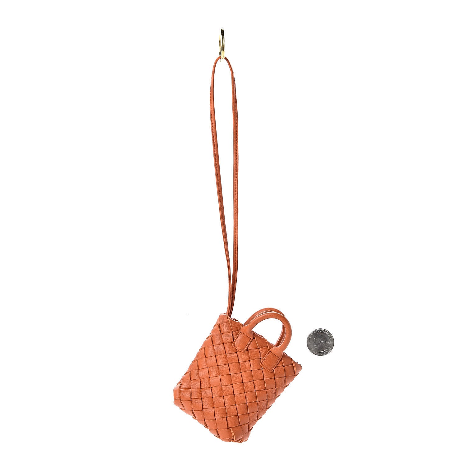 Bottega Veneta Nappa Intrecciato Maxi Cabat Bag Charm Burned Orange 2 of 5