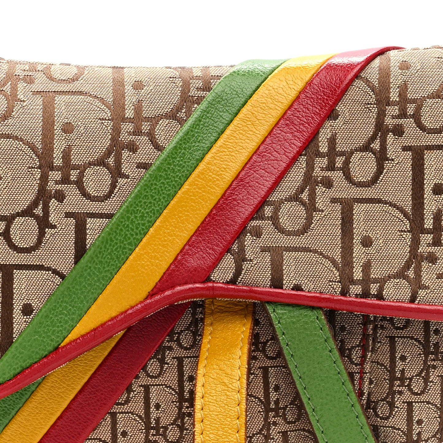 Monogram Rasta Saddle Bag Beige