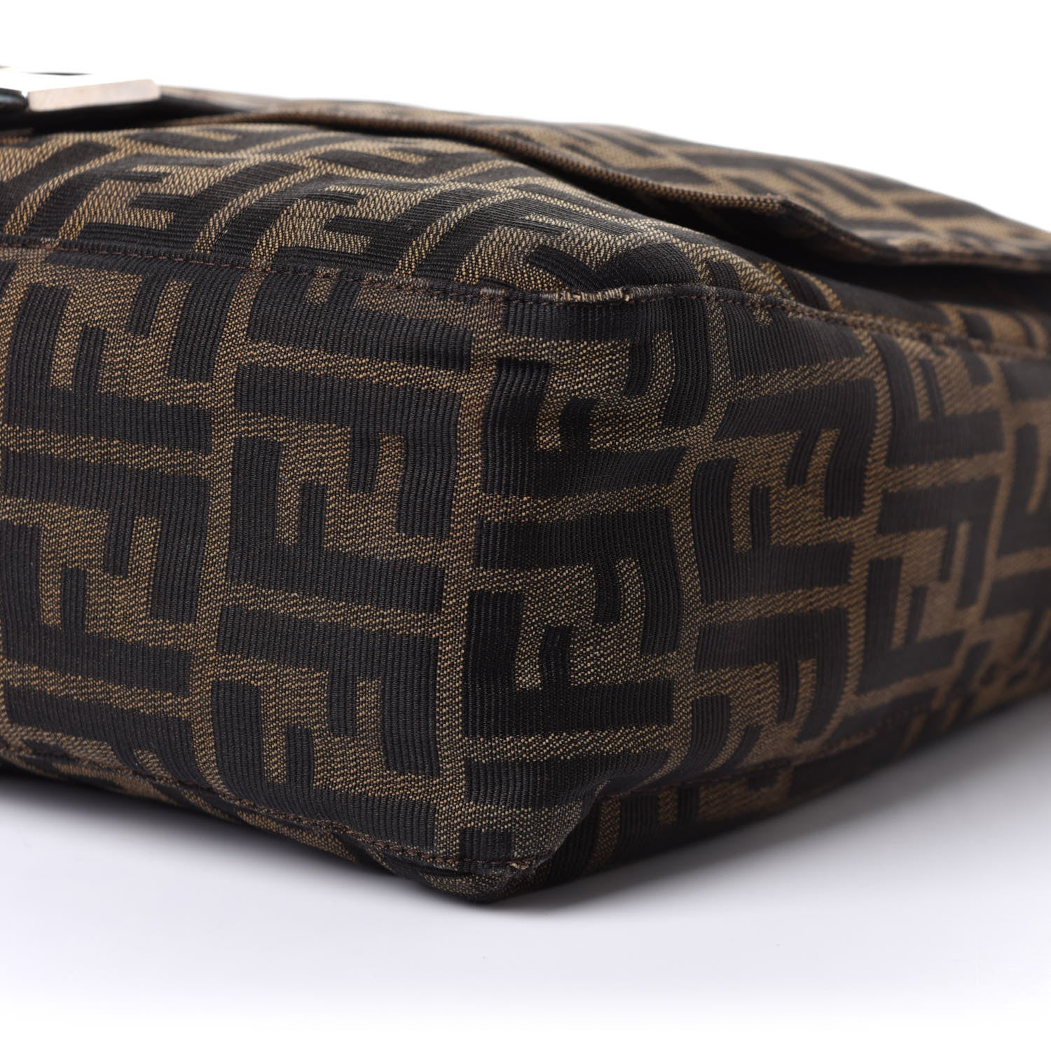 Fendi Zucca Zipped Baguette Tobacco 9 of 10