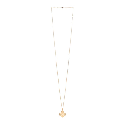 Van Cleef & Arpels 18K Yellow Gold Guilloche Magic Alhambra Long Necklace 3 of 5