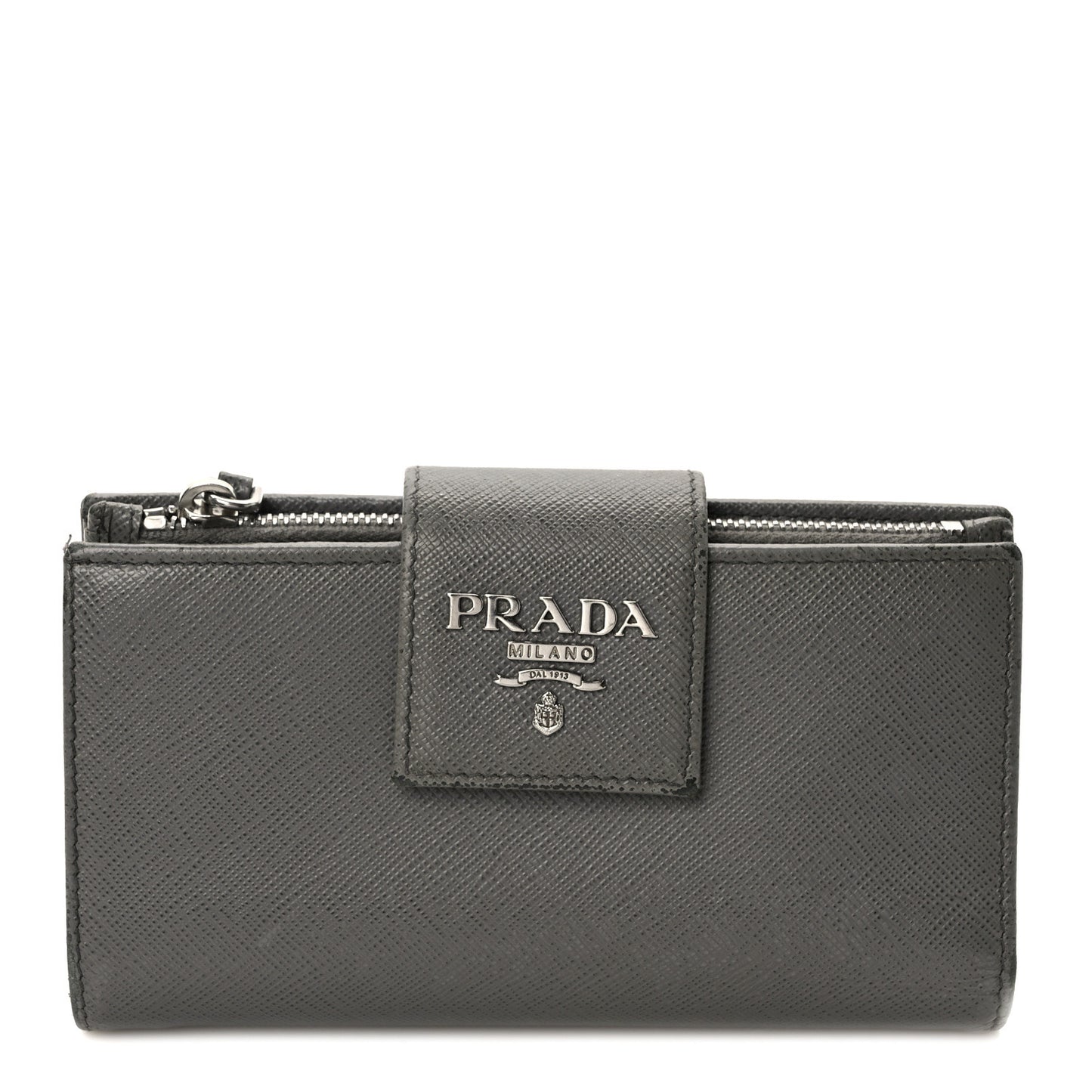 Saffiano Metal Medium Wallet Grey