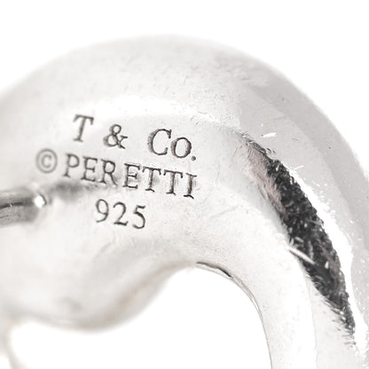 Tiffany Sterling Silver 11mm Elsa Peretti Eternal Circle Earrings 5 of 5