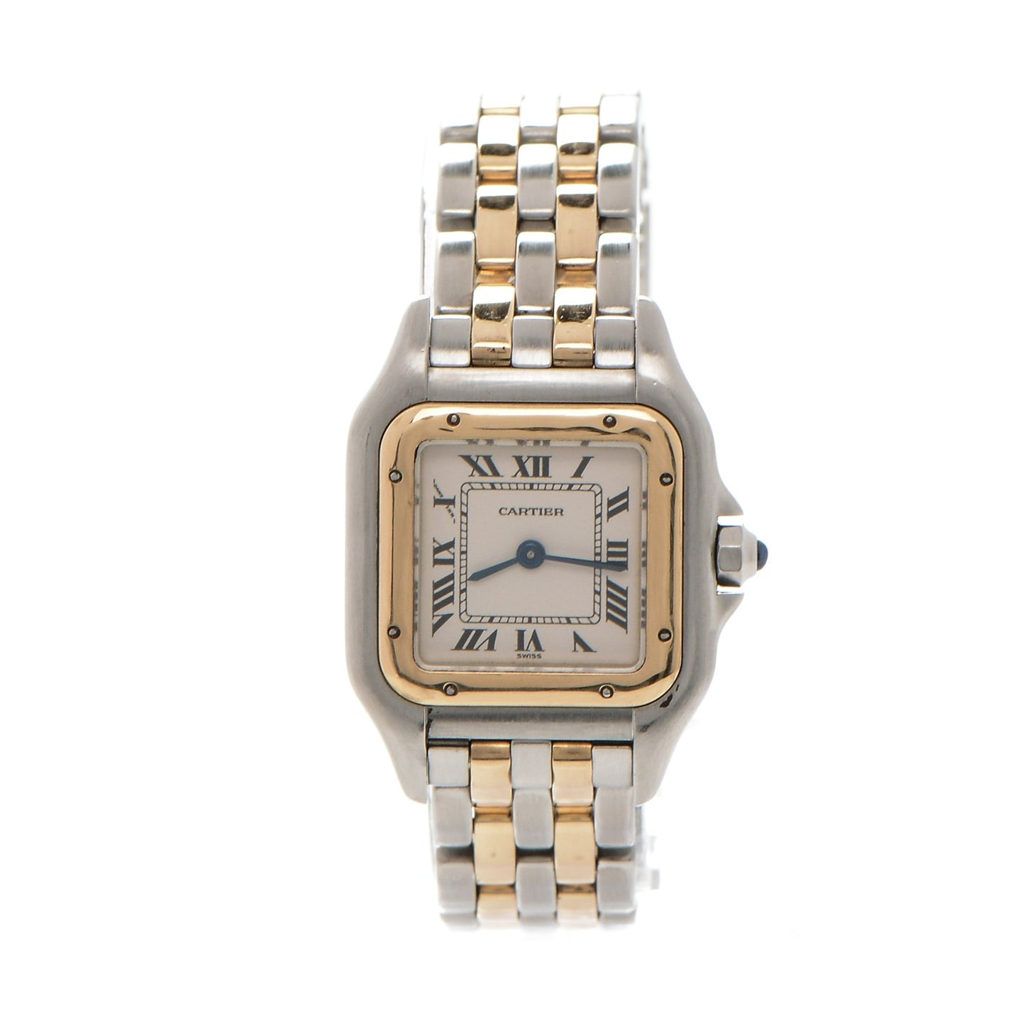 Stainless Steel 18K Yellow Gold 22mm Panthere Quartz Watch
