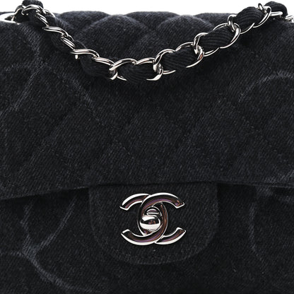 Chanel Denim CC Quilted Mini Square Flap Black 10 of 10