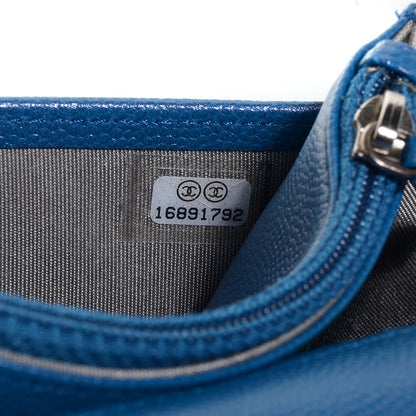 Chanel Caviar Sevruga Wallet on Chain WOC Blue 9 of 9