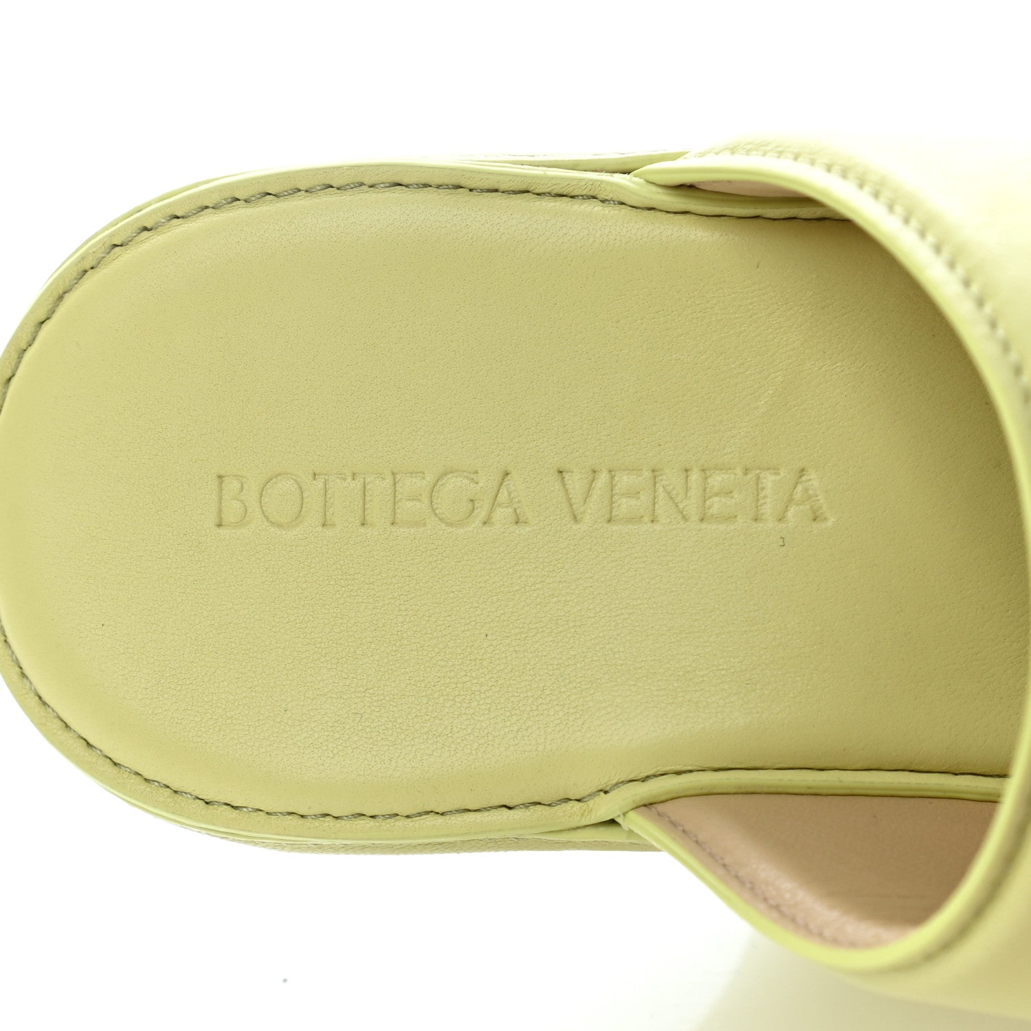 Bottega Veneta Nappa Slide Platform 115 Wedge Sandals 37 Seagrass 7 of 7