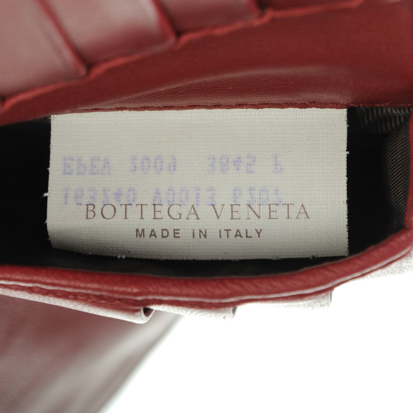 Nappa Intrecciato French Flap Wallet Red