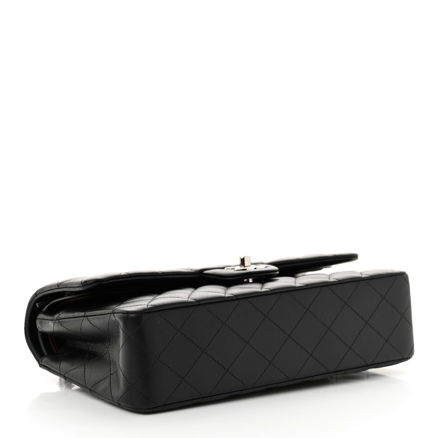 Chanel Lambskin Quilted Medium Double Flap Black 4 of 11