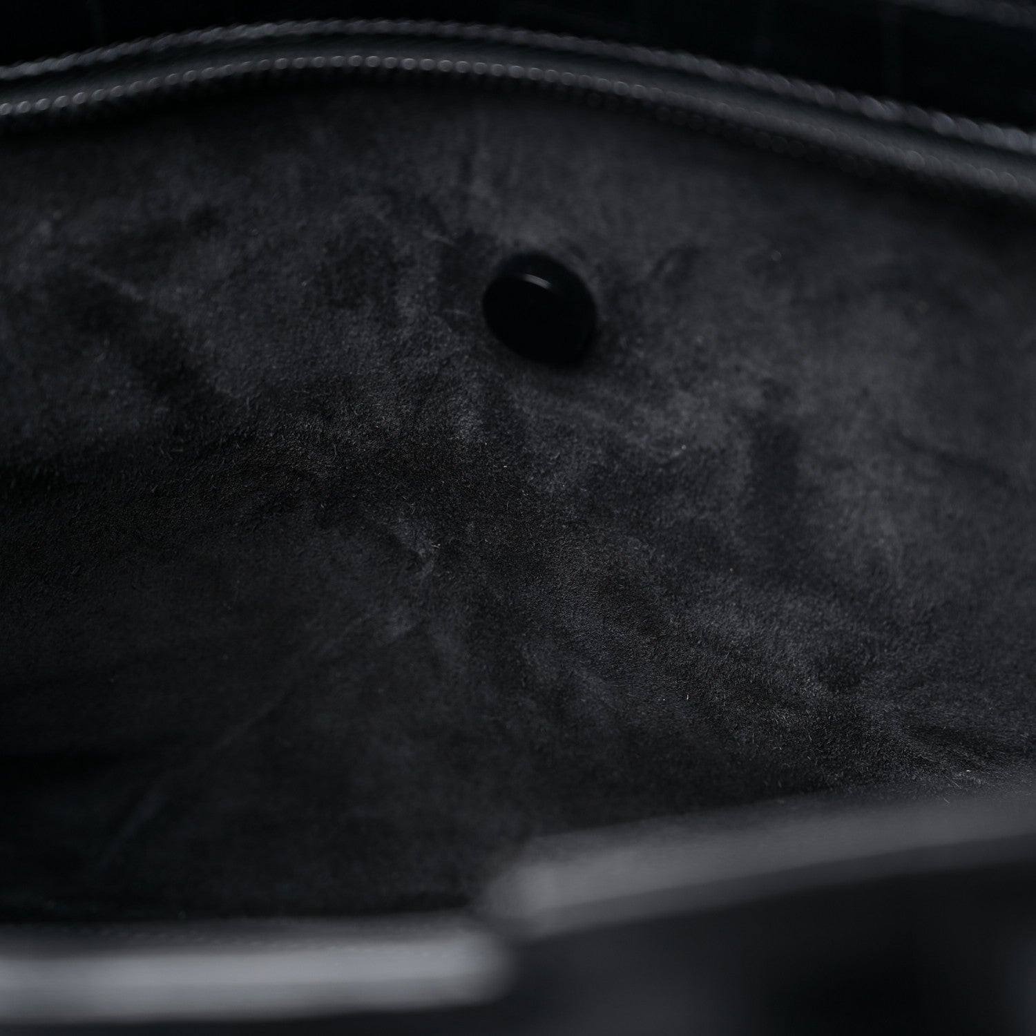 Saint Laurent Calfskin Crocodile Embossed Monogram Baby Cabas Black 9 of 11