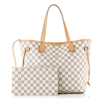 Louis Vuitton Damier Azur Neo Neverfull MM Rose Ballerine 1 of 8