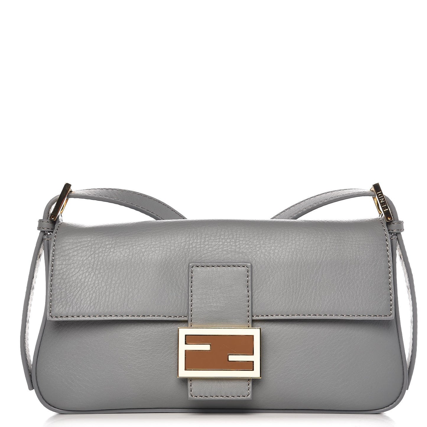 Vitello Enamel Interchangeable Strap Baguette Grigio