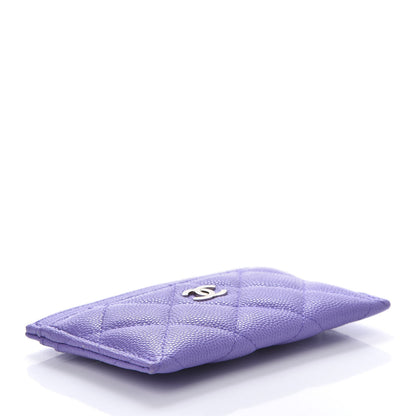 Chanel Caviar Quilted Card Holder Purple 4 of 10