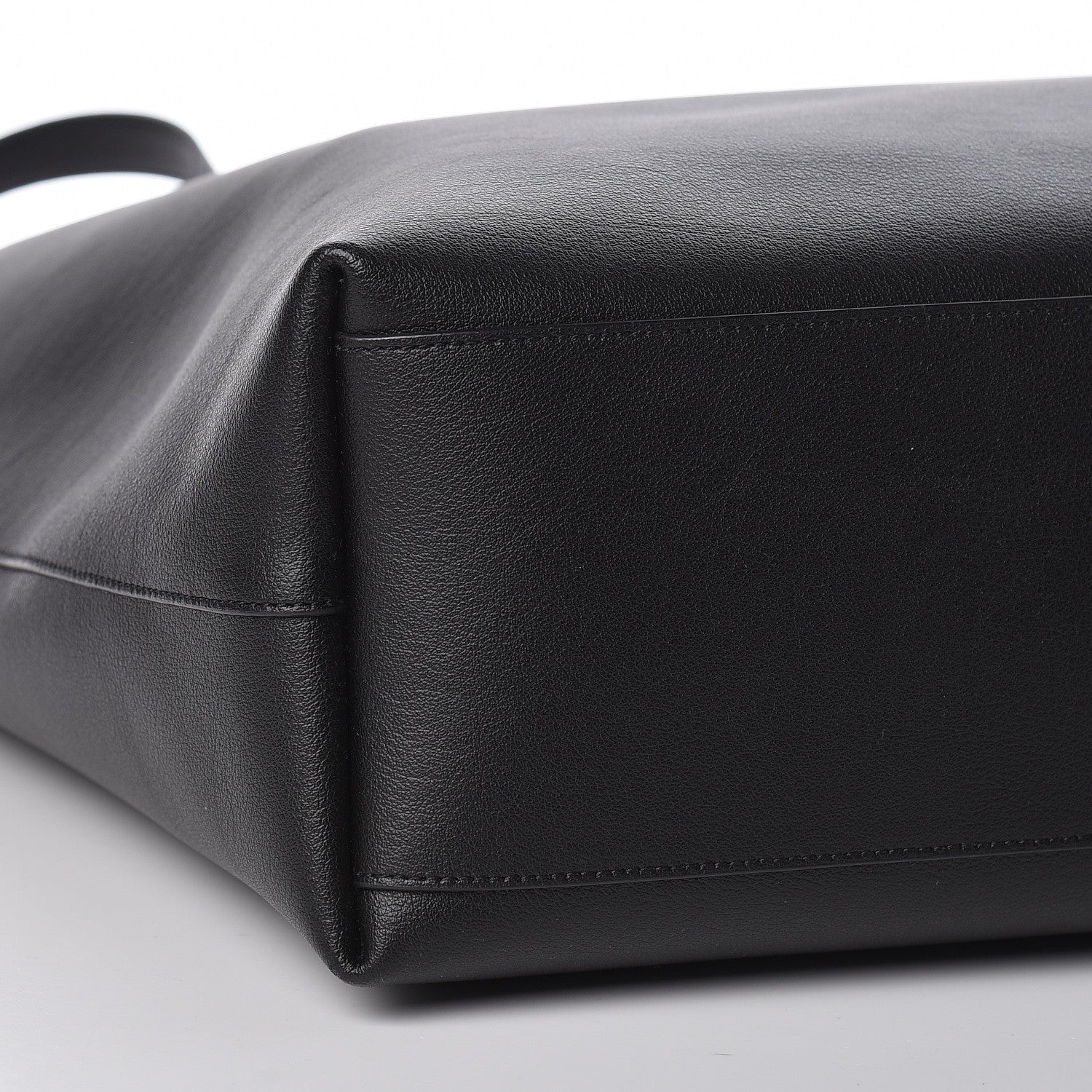 Saint Laurent Calfskin Bold Shopping Tote Black 9 of 11