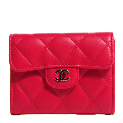 Chanel Lambskin Quilted Coin Purse Fuchsia 1 of 9