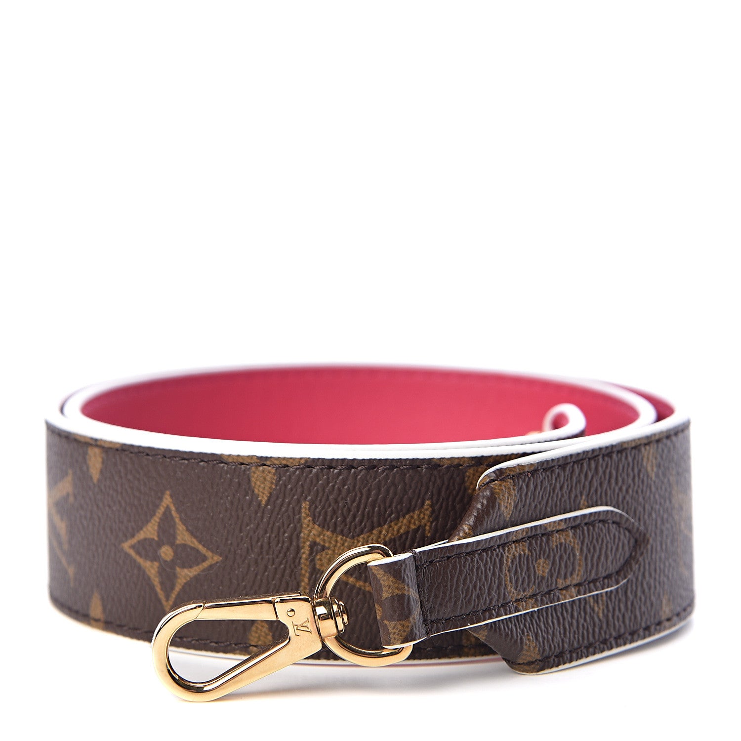 Louis Vuitton Monogram Bandouliere Shoulder Strap Hot Pink 1 of 5