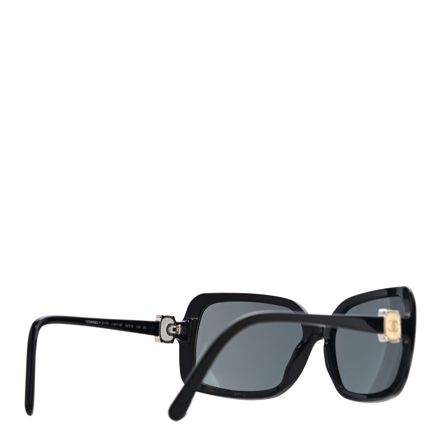 Chanel Acetate CC Logo Sunglasses 5175 Black 3 of 7