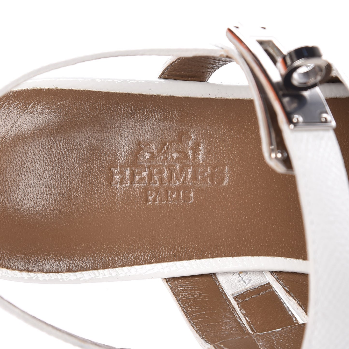 Patent Epsom Marine Sandals 35.5 White
