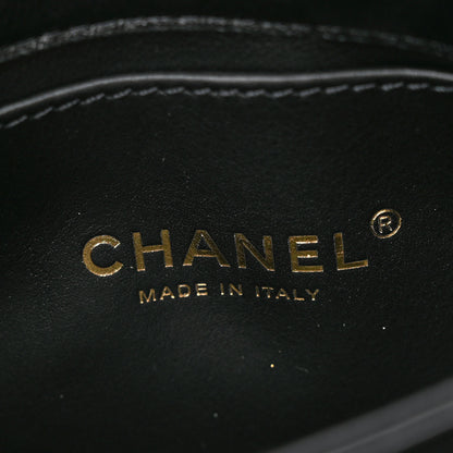 Chanel Lambskin Quilted Mini Color Match Flap Black 6 of 11