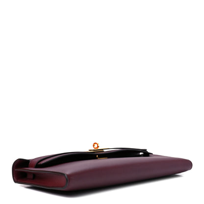 Hermes Swift Kelly Cut Clutch Pochette Bordeaux 4 of 13